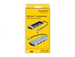 DELOCK USB Type-C Dockingstation mit M.2 Slot - 4K HDMI/ USB/ LAN/ PD 3.0