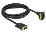 DELOCK DVI Kabel 24+1 ST > 24+1 ST gewinkelt 2,0m