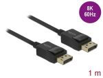 DELOCK Koaxiales DisplayPort Kabel 8K 60Hz 1,0m