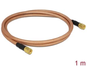 DELOCK HF SMA Stecker > SMA Stecker 1,0m RG-142 low loss