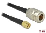 DELOCK Antennenkabel RP-SMA ST > N Buchse LMR195 3,0m