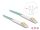 DELOCK LWL Kabel LC-D > LC-D Multimode OM3 winkelbar 0,5m