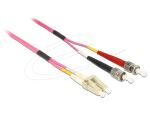 DELOCK Kabel Lichtwellenleiter LC > ST Multimode OM4 3m