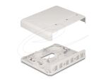 DELOCK Keystone Leergehäuse 6-Port für Glasfaser und Netzwerk weiß