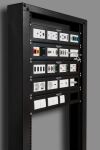 DELOCK Easy 45 19" Patchpanel Ausschnitt 4x 90,5 x 45,2mm 2 HE schwarz