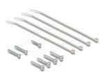 DELOCK Keystone Leergehäuse Aufputz 4-Port für Glasfaser und Netzwerk weiß