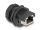 DeLOCK RJ45 Cat.6A Kupplung mit Verschlusskappe zum Einbau IP67 staub- und wasserdicht
