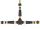 DeLOCK Kabelverbinder T-Form für Außenbereich 3 Pin, IP68 wasserdicht, schraubbar, Kabeldurchmesser 4,5 - 7,5 mm schwarz