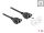 DeLOCK Netzwerk Verlängerungskabel für Easy 45 Modul S/FTP RJ45 Buchse zu RJ45 Buchse Cat.6A 1 m schwarz