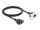 DeLOCK Netzwerk Verlängerungskabel für Easy 45 Modul S/FTP RJ45 Buchse zu RJ45 Buchse Cat.6A 1 m schwarz