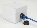 DELOCK Kabelverbinder RJ45 Buchse > Cat.6A LSA blau wasserfest