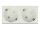 DELOCK Easy 45 Schutzkontakt-Steckdose 2-fach 45°-Anordnung 45 x 45 mm