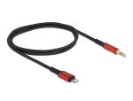 DELOCK Audiokabel 8Pin Lightning ST > Klinkenstecker 3,5mm 3 Pin 0,5m
