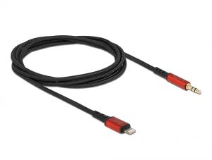 DELOCK Audiokabel 8Pin Lightning ST > Klinkenstecker 3,5mm 3 Pin 1,5m