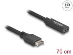 DELOCK USB 10Gbps Kabel Typ-E Key A 20 Pin ST > USB-C BU 0,7m