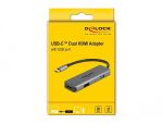 DELOCK USB-C > Dual HDMI Adapter mit 4K 60Hz und USB Port
