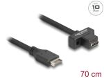 DELOCK USB 10Gbps Kabel Typ-E Key A 20 Pin Stecker > USB-C BU zum Einbau 0,7m