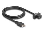 DELOCK USB 10Gbps Kabel Typ-E Key A 20 Pin Stecker > USB-C BU zum Einbau 0,7m
