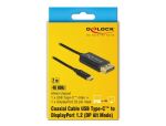 DELOCK USB Kabel Type-C > HDMI (DP Alt Mode) 4K 60Hz koaxial 1,0m