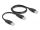 DELOCK Kabel USB 2.0 Typ-A > 2x Typ-A 0,7m