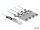 DELOCK Aktives Optisches Kabel QSFP+ zu 4x SFP+ 3m