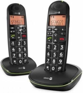 Doro PhoneEasy 100w Duo DECT-Telefon Schwarz