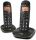 Doro PhoneEasy 100w Duo DECT-Telefon Schwarz
