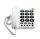 Doro PhoneEasy 311c Analoges Telefon Weiß