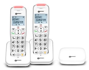 Geemarc Liberty 200 Duo DECT Basisstation + 2 Mobilteile