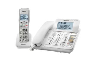 Geemarc AMPLIDECT COMBI 595 Schnurgebundenes Telefon +AMPLIDECT 595 AD Mobilteil