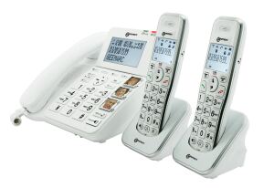 Geemarc AMPLIDECT COMBI 295-2 Schnurgebundenes Telefon +2  DECT295 AD Mobilteile