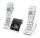Geemarc AMPLIDECT 595-2 U.L.E Duo Schnurloses Telefon mit 2 Mobilteile