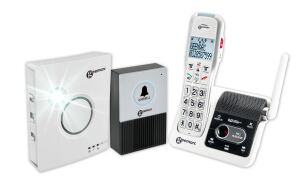 Geemarc AMPLIDECT 595 U.L.E DOORBELL Schnurloses Telefon mit Türklingel