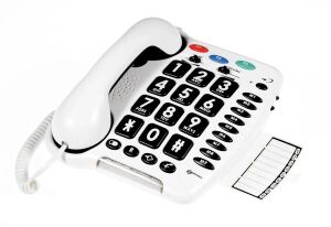 Geemarc CL100 Schnurgebundenes Telefon mit grossen Tasten - 30dB