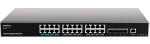 Grandstream GWN7813P 24-Port Gigabit PoE+ SFP+ L3 Switch