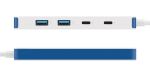 Targus HyperDrive Dock HD5200BUGL Flex 4 USB-C weiß/blau