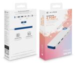 Targus HyperDrive Dock HD5200BUGL Flex 4 USB-C weiß/blau