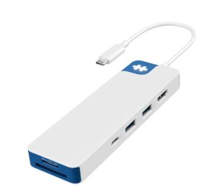 Targus HyperDrive Dock HD4102BUGL Flex 8 USB-C 100W weiß/blau
