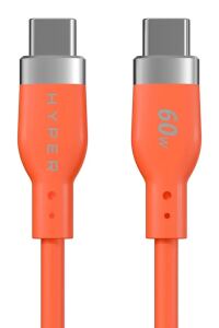 Targus HyperJuice Flex Ladekabel 60W USB-C auf USB-C 1,5m orange