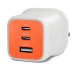 Targus HyperJuice Flex Netzteil GaN 65W 2x USB-C orange