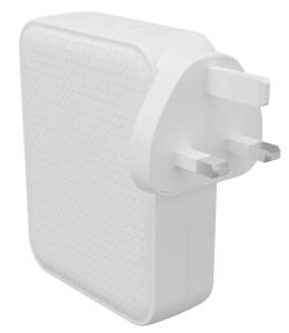 Targus HyperJuice Netzteil GaN 145W weiß inkl. C8-Adapter