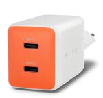 Targus HyperJuice Flex Netzteil GaN 45W 2x USB-C orange