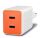 Targus HyperJuice Flex Netzteil GaN 45W 2x USB-C orange