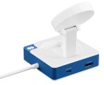 Targus HyperDrive Dock HD8100BUGL Flex MagCharge 100W USB-C weiß/blau