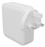 Targus HyperJuice Netzteil GaN 100W 3x USB-C, 1x USB-A weiß inkl. C8-Adapter