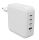 Targus HyperJuice Netzteil GaN 100W 3x USB-C, 1x USB-A weiß inkl. C8-Adapter
