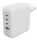 Targus HyperJuice Netzteil GaN 100W 3x USB-C, 1x USB-A weiß inkl. C8-Adapter