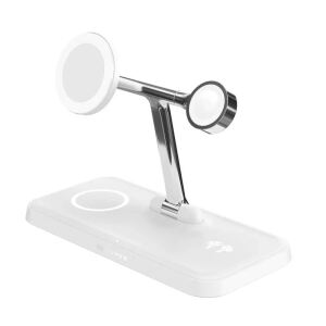 Targus HyperJuice Qi2 4-in-1 magnetische Ladestation weiß