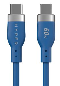 Targus HyperJuice Flex Ladekabel 60W USB-C auf USB-C 1,5m blau