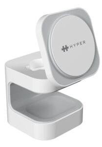 Targus HyperJuice Qi2 3-in-1 magnetische Ladestation weiß